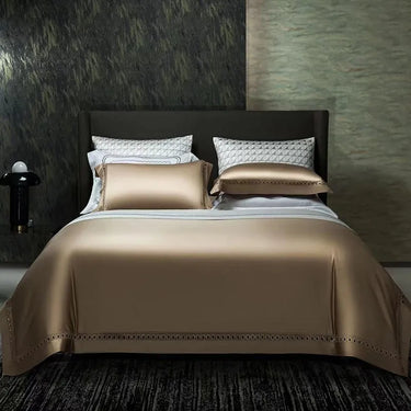 Luxury Solid Color High Quality Egyptian Cotton 1500TC Silky Soft Bedding Set